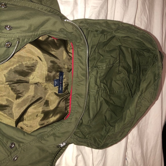 Tommy Dark Green Rain Coat - Picture 4 of 5